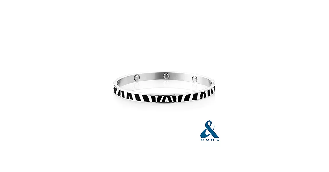 【＆MORE】愛迪莫『時尚DNA鍺手環』動物紋系列斑馬紋
