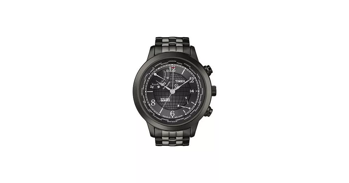 【TIMEX 】經典六針逆跳系列 (黑 TXT2N614)