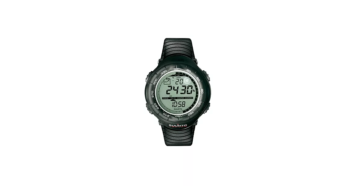 【SUUNTO】Vector HR Black 系列進階天行者運動腕錶登山錶 具高度計.指北針.氣壓計.溫度計 (黑  SUSS010600110)