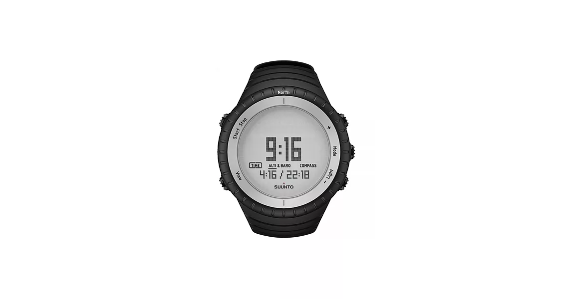 【SUUNTO】CORE GLACIER GRAY系列運動概念錶 (銀/黑 SUSS016636000)