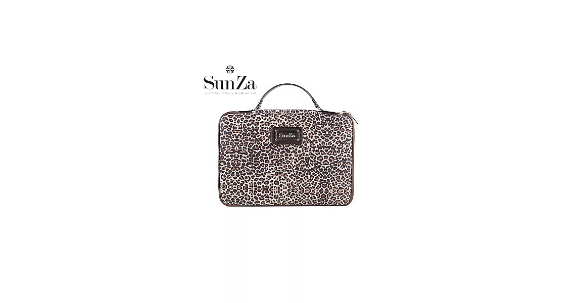 【SunZa】13吋 筆電提案包 咖啡豹紋 Ultrabook/Notebook/Macbook咖啡豹紋
