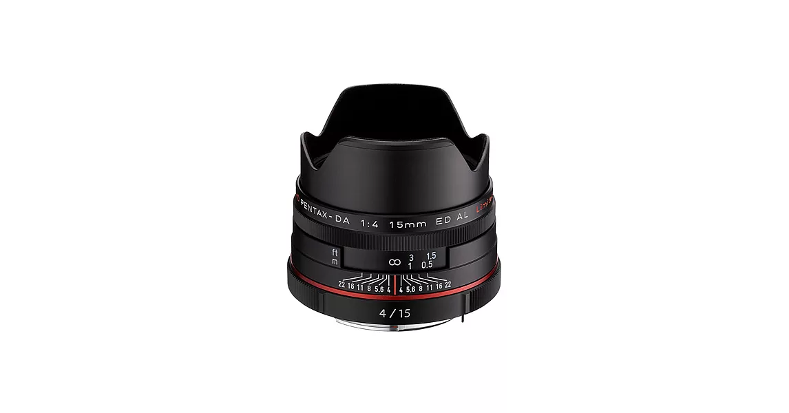 PENTAX HD DA 15mm F4 ED AL Limited 【公司貨】 黑