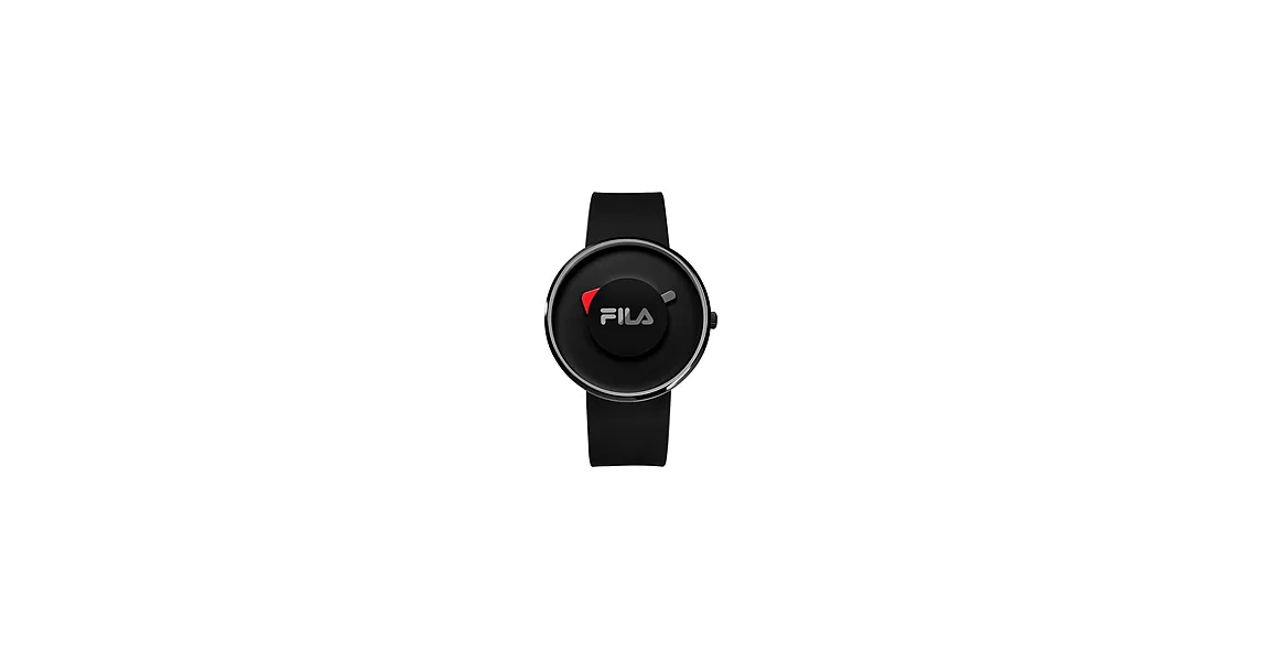 【FILA】純粹簡明時尚休閒腕錶 (黑紅 FL38019002)