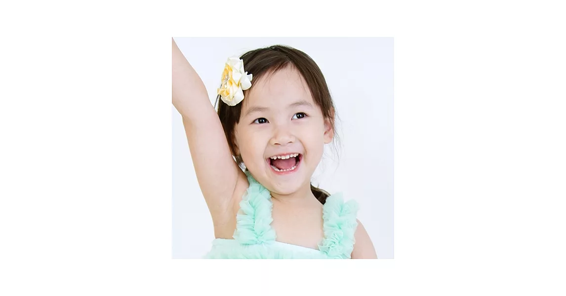 Cutie Bella Rhine Satin Flower 髮夾-Sunny