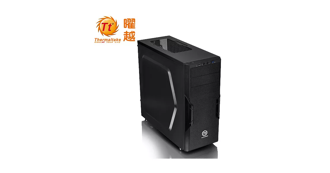 Thermaltake 曜越 Versa H22中直立式電腦機殼黑色