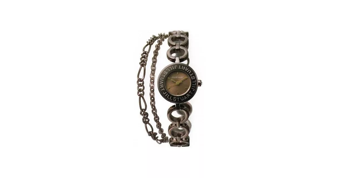 【JILL STUART】Chain Bracelet Logo手鍊錶款 (深咖啡 JISILDG003)