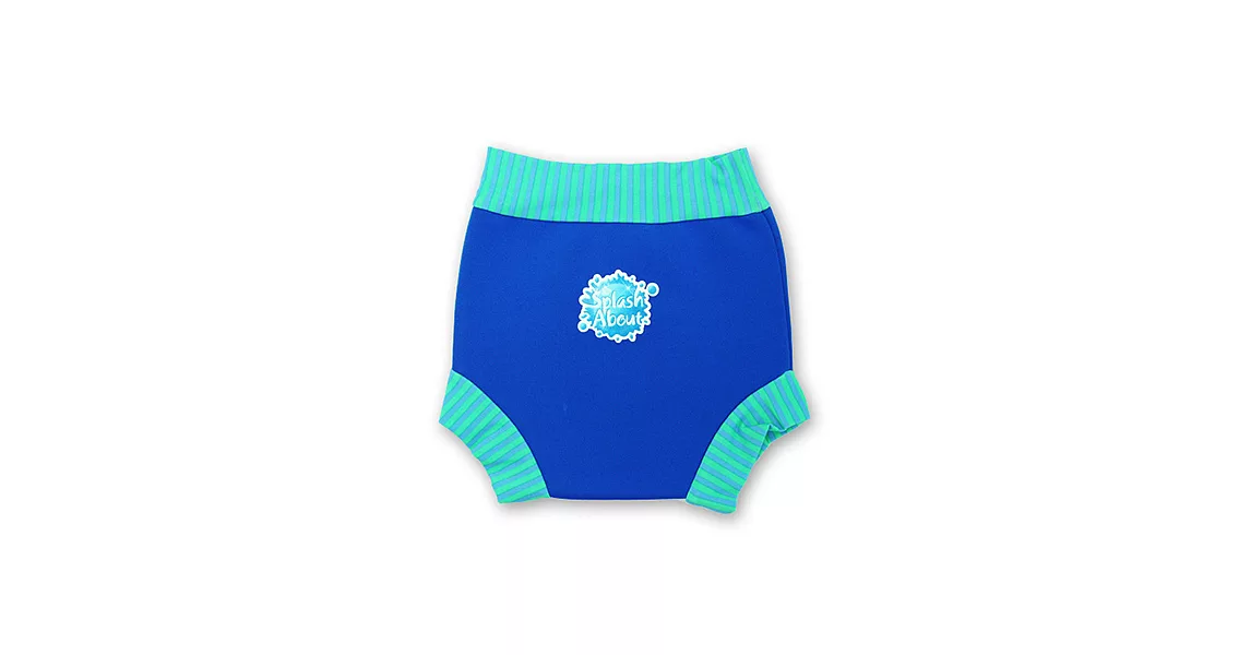 潑寶 Splash About - Happy Nappy 游泳尿布褲L寶藍/藍綠條紋