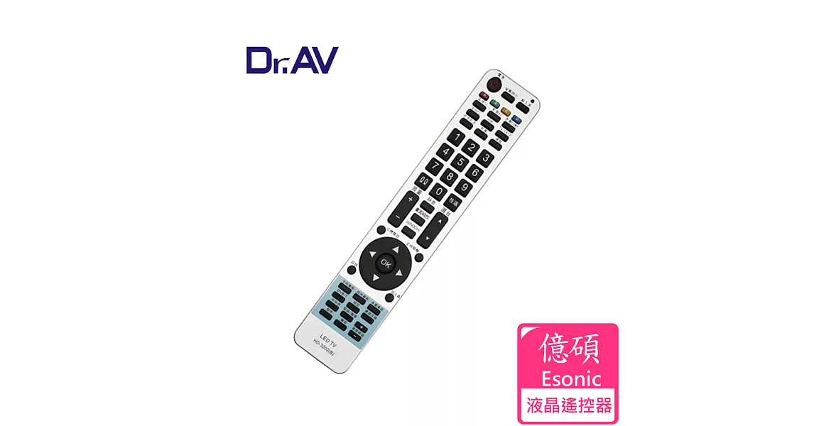 【Dr.AV】HD-3202 Esonic 億碩 LCD 液晶電視遙控器億碩