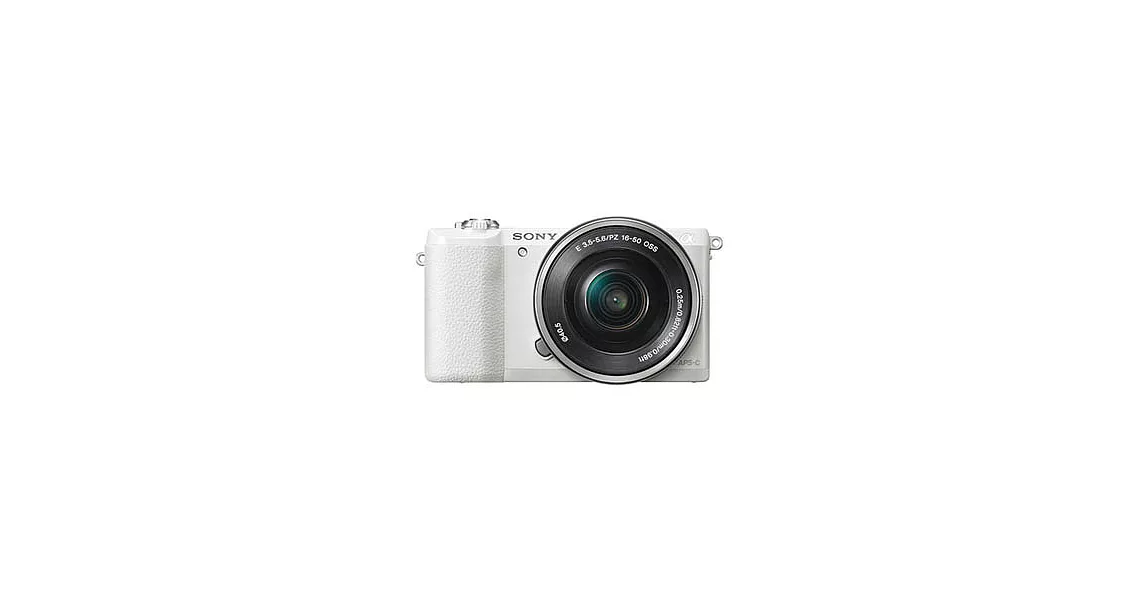 SONY A5100L 變焦鏡組(公司貨)+64G C10卡+專用鋰電池+專用座充(附車充)+相機包+HDMI+清潔組+小腳架+保護貼+讀卡機+保護鏡-白色