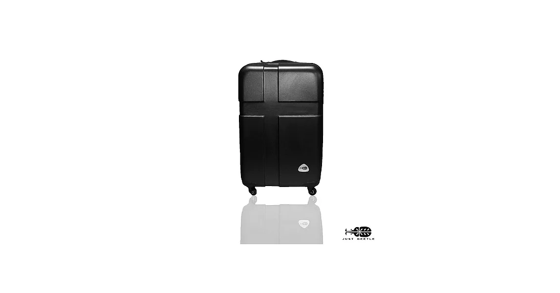 ☆莎莎代言☆【Just Beetle】 愛琴海系列ABS輕硬殼行李箱(20吋)十字旅行箱/拉桿箱/登機箱黑色