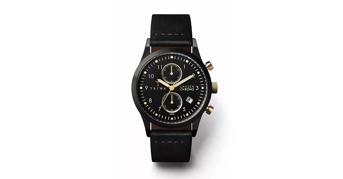 【TRIWA】北歐設計瑞典品牌Lansen Chrono系列Midnight-Black Classic(黑/金 LCST108-CL010113)