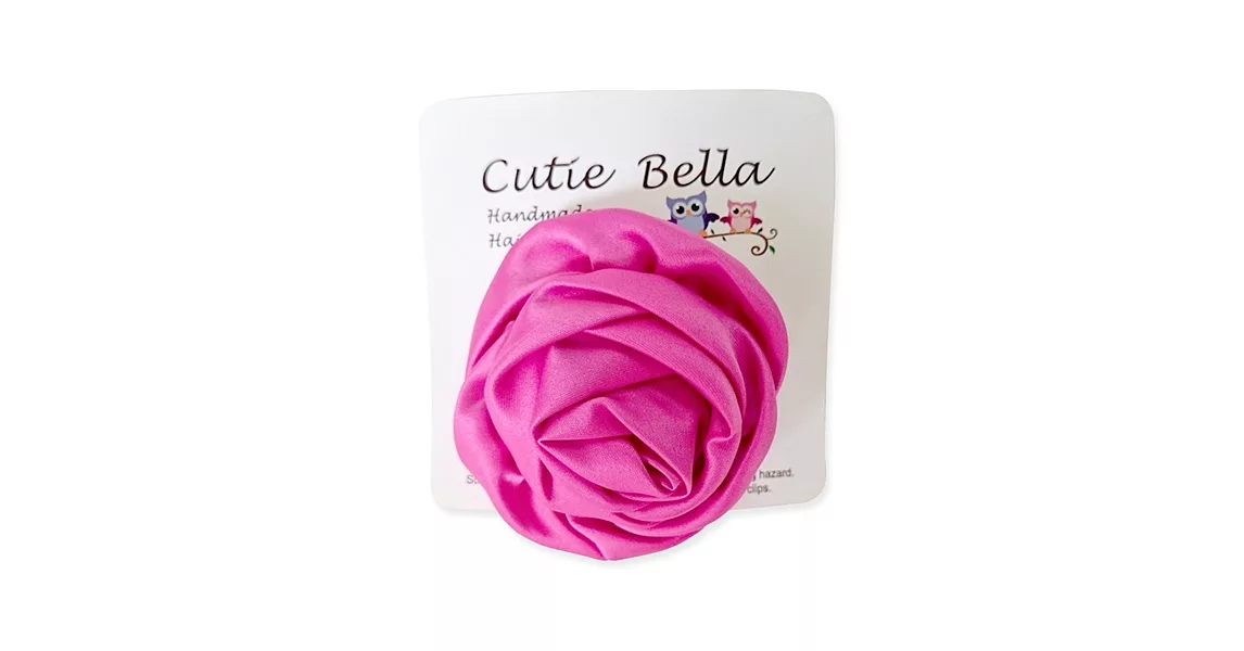 Cutie Bella玫瑰Rose髮夾-RosePink