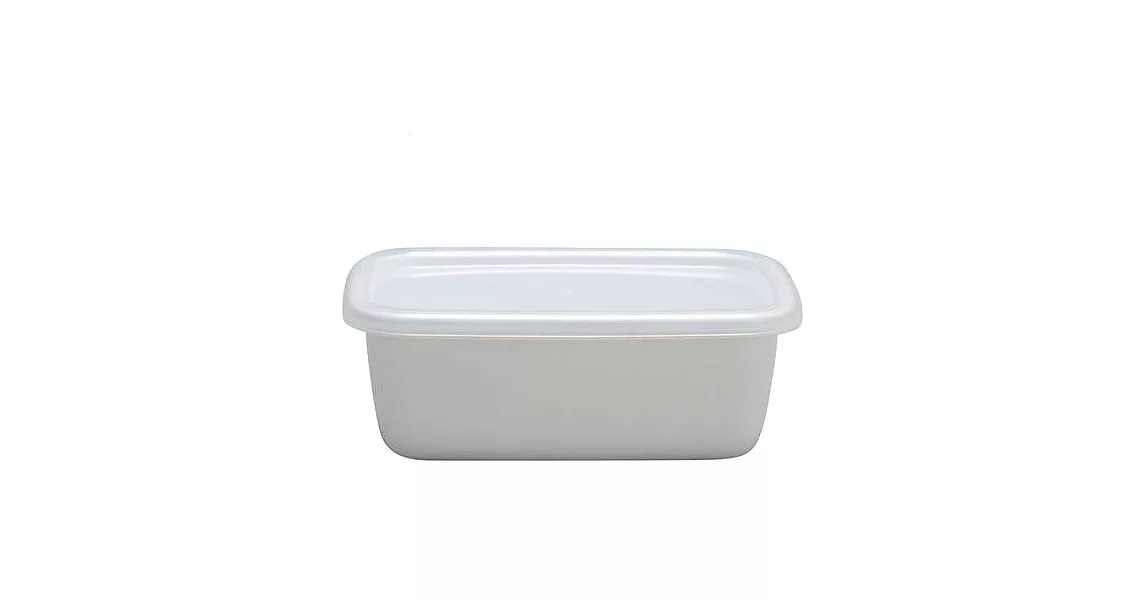 野田琺瑯－White Series系列長型保存盒（0.85L）