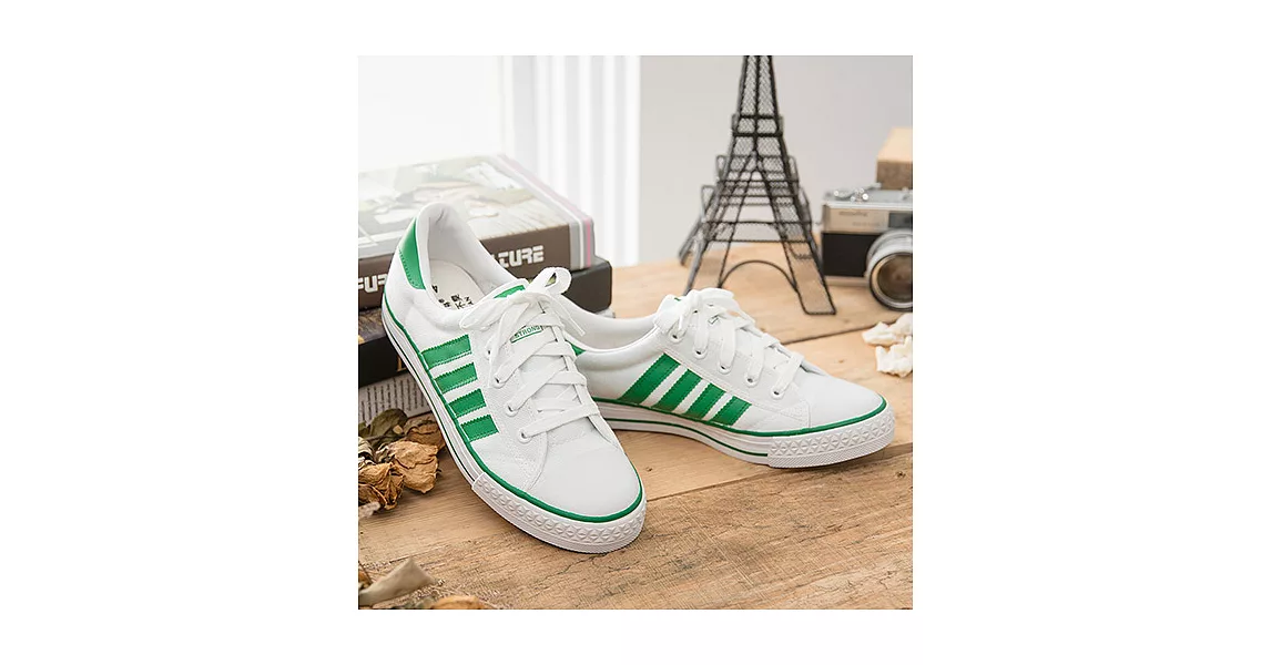 中國強 MIT 經典休閒帆布鞋CH81白綠(女鞋)35白綠