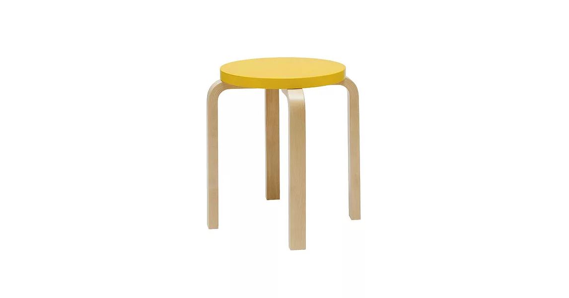 Artek Stool E60 四腳圓凳 Paimio 特別版（鮮黃椅面）