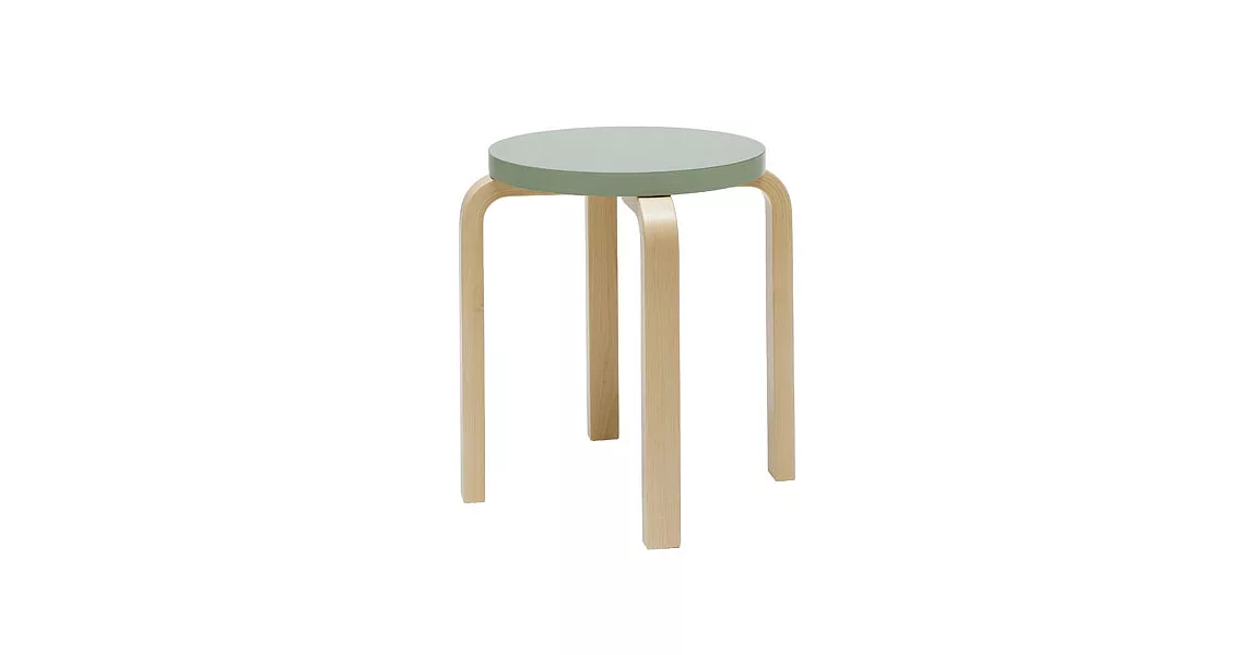 Artek Stool E60 四腳圓凳 Paimio 特別版（綠湖椅面）