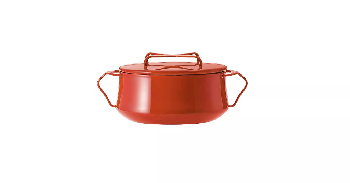 【DANSK】琺瑯雙耳燉煮鍋2.2公升-紅色