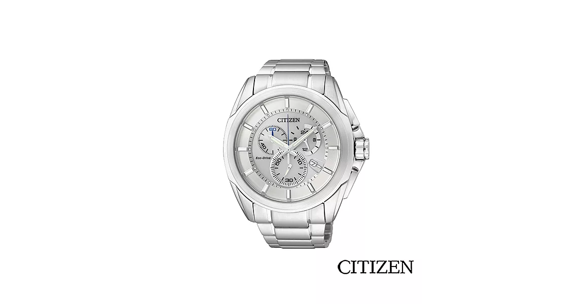 CITIZEN 星辰 Eco-Drive 絕對時刻光動能計時碼錶 AT0821-59A