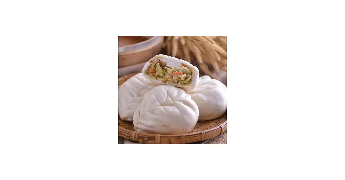 《可味手工包子店》高麗菜包(6入裝)