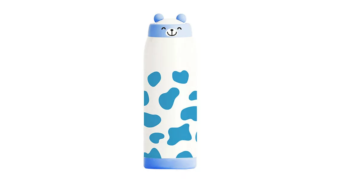 3D立體造型小可愛動物304雙層隨行保溫瓶-500ml//藍色北極熊