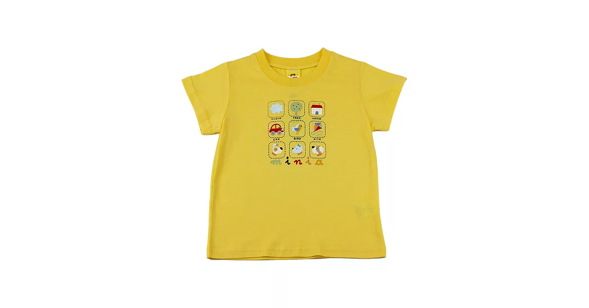 【愛的世界】純棉圓領短袖T恤-台灣製-115黃色