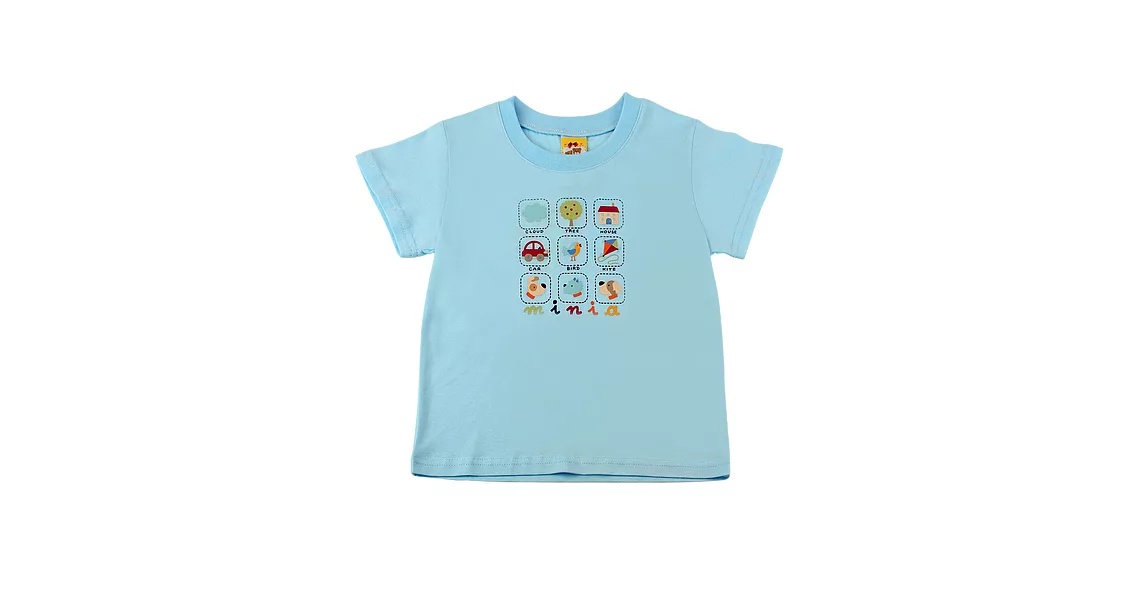 【愛的世界】純棉圓領短袖T恤-台灣製-95灰藍色