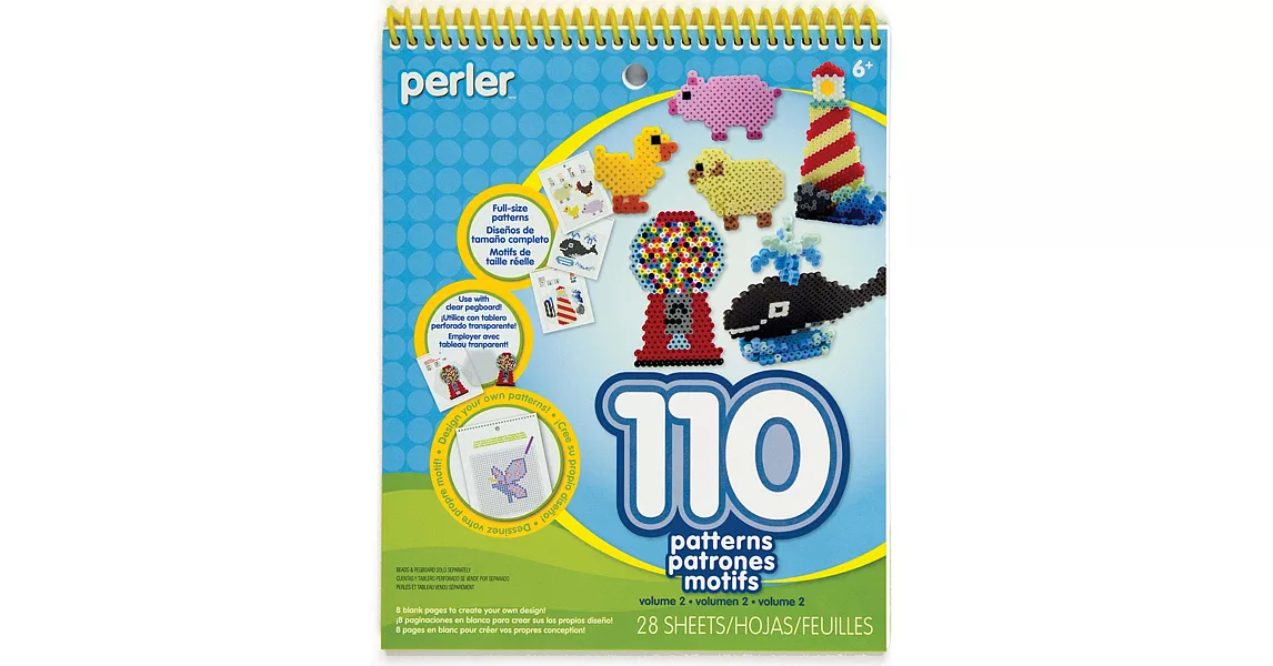 《Perler 拼拼豆豆》一比一造型圖案創意拼豆書(第二彈)