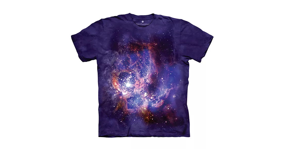 【摩達客】美國進口The Mountain Smithsonian系列 NGC604星雲 純棉環保短袖T恤[現貨+預購]L大人版