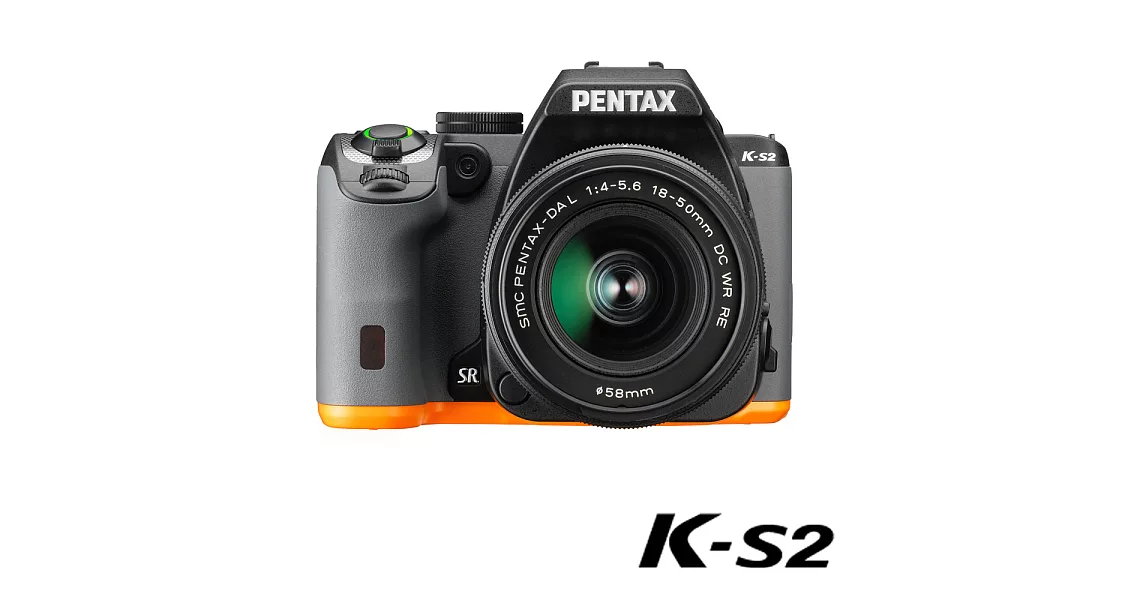 PENTAX K-S2+DAL18-50WR RE 翻轉防滴單鏡組(公司貨)黑X橘