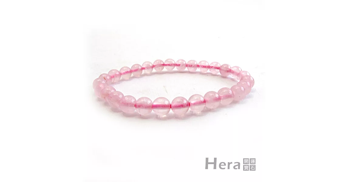 【Hera】赫拉 頂級優雅亮麗粉晶手珠/手鍊(6mm)