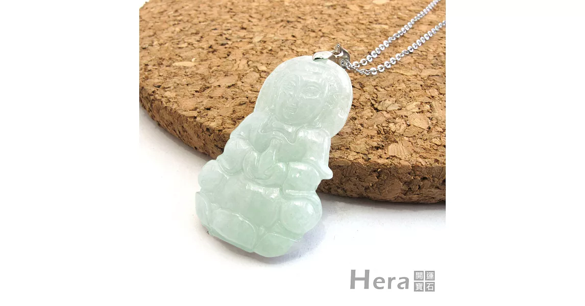 【Hera】赫拉 頂級天然玉石慈悲觀音項鍊