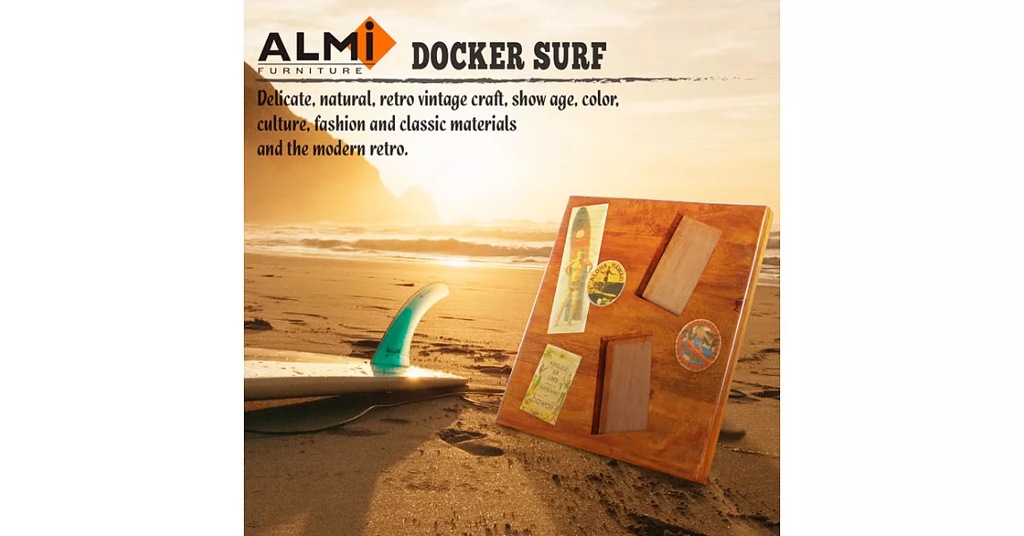 【ALMI】DOCKER SURF- PHOTO FRAME LARGE造型相框