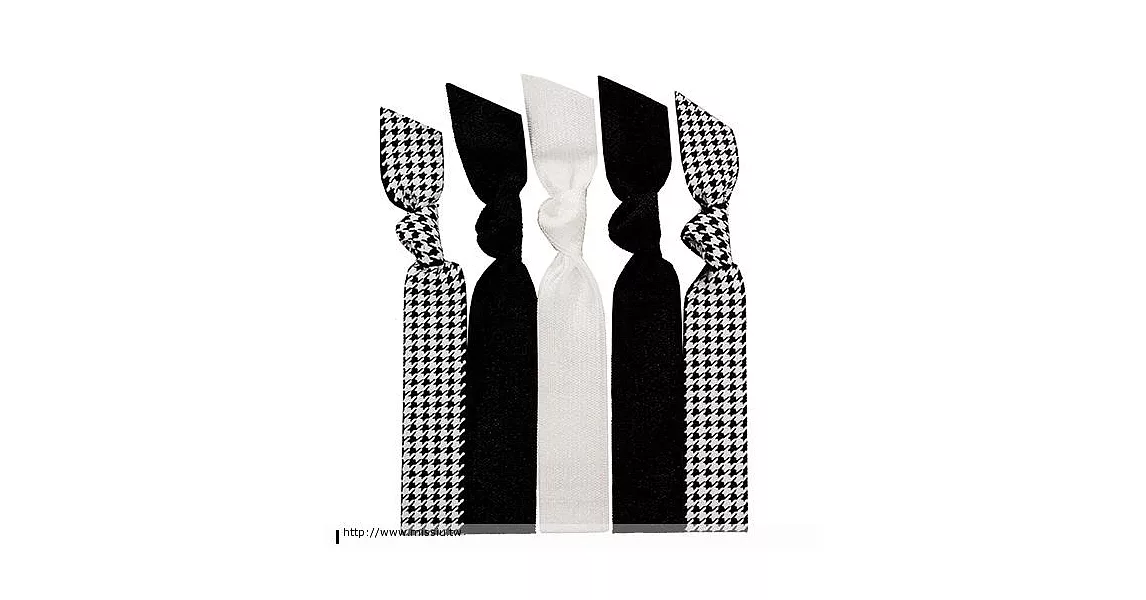 EMI❤JAY 美國知名手工髮飾手環 2+Print -  BLACK/WHITE HOUNDSTOOTH