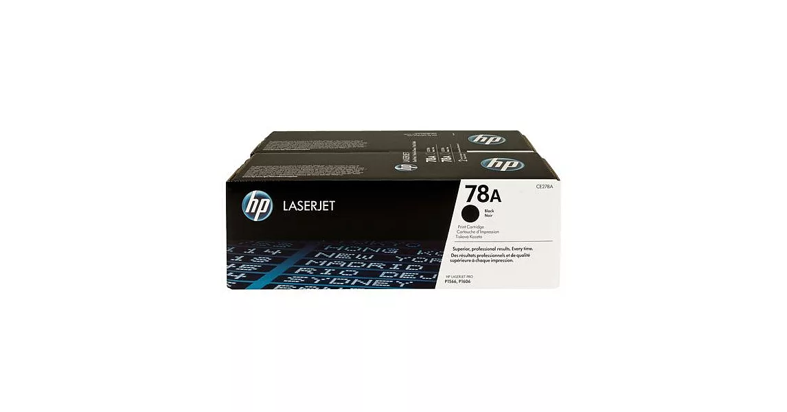 HP CE278A 原廠黑色碳粉匣雙包裝