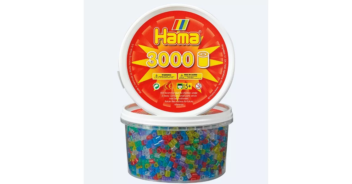 《Hama 拼拼豆豆》3,000 顆拼豆補充罐-54號亮片混色