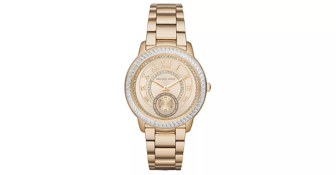 Michael Kors 東方異想獨立秒針腕錶-金