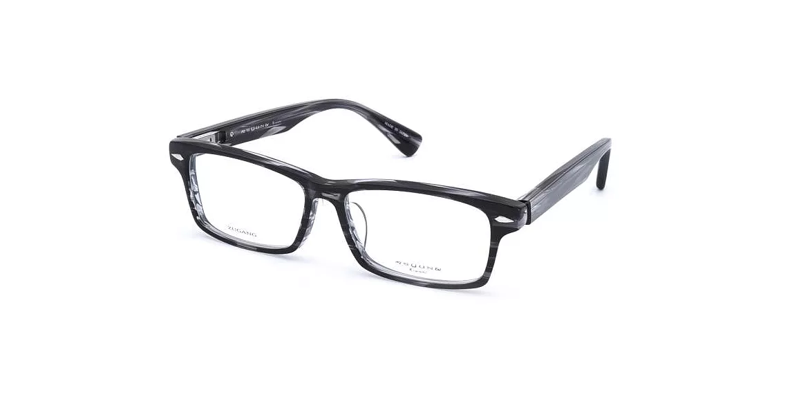 【大學眼鏡】syun kiwami 潮流印象 精湛工藝日系方框平光眼鏡KM1360M-55/456黑