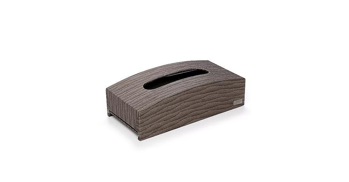 finara費納拉-爵士樂弧形皮革面紙盒-(KENZO東方咖啡色系)