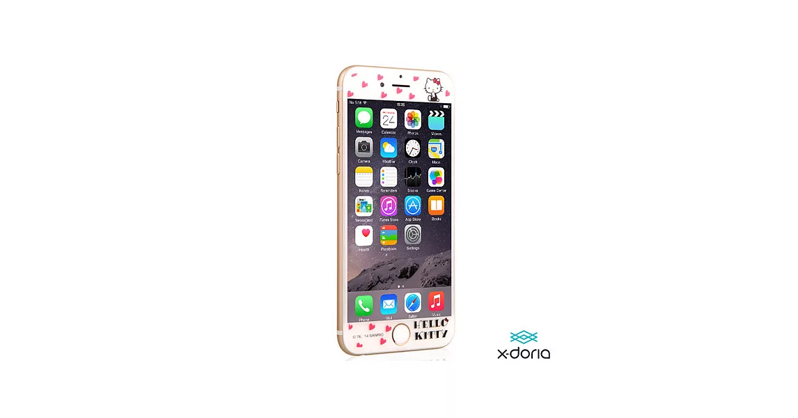 【X-doria】Hello Kitty iPhone6/6S Plus 5.5吋保護軟膜-美媛凱蒂系列高貴紅