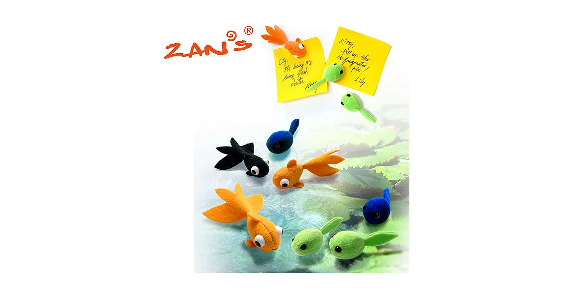 Zan’s蝌蚪磁鐵-藍色