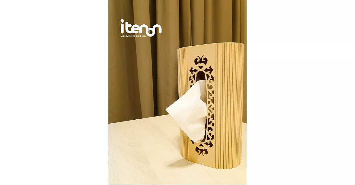 itenon洛可可古典面紙盒-方型頂雕風格