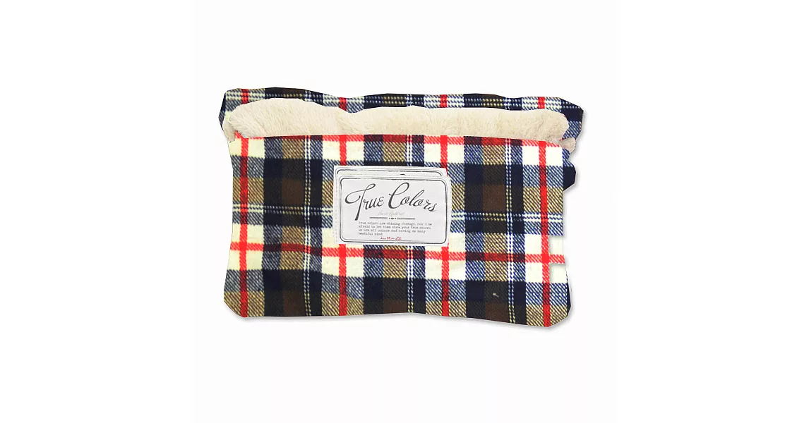 【DESTINO STYLE】格紋兩用保暖毯紅白藍格