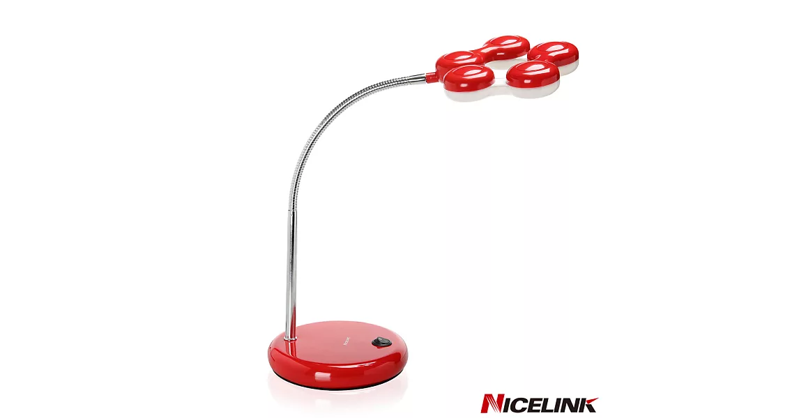 NICELINK 耐司林克節能科技LED檯燈-TL-207E4紅色