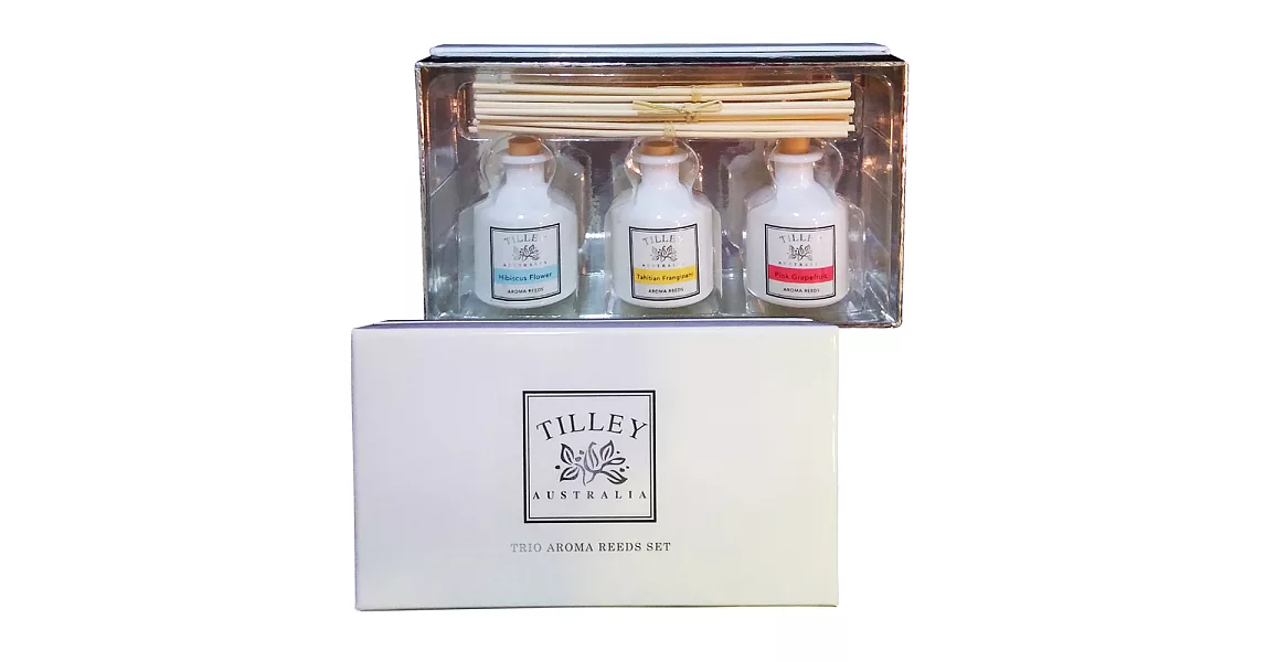 Tilley百年特莉 擴香水3x35ml三入禮盒-芙蓉,赤素馨,紅葡萄柚