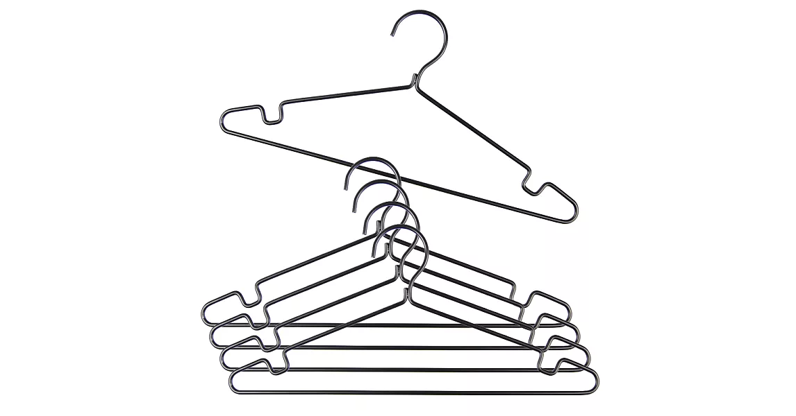 Wisdom 耐用型單軌可吊裙衣架 (12入)