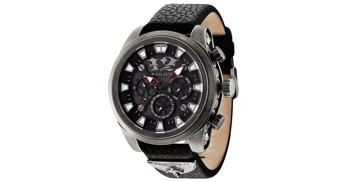 POLICE 墮落與救贖個性腕錶-救贖銀