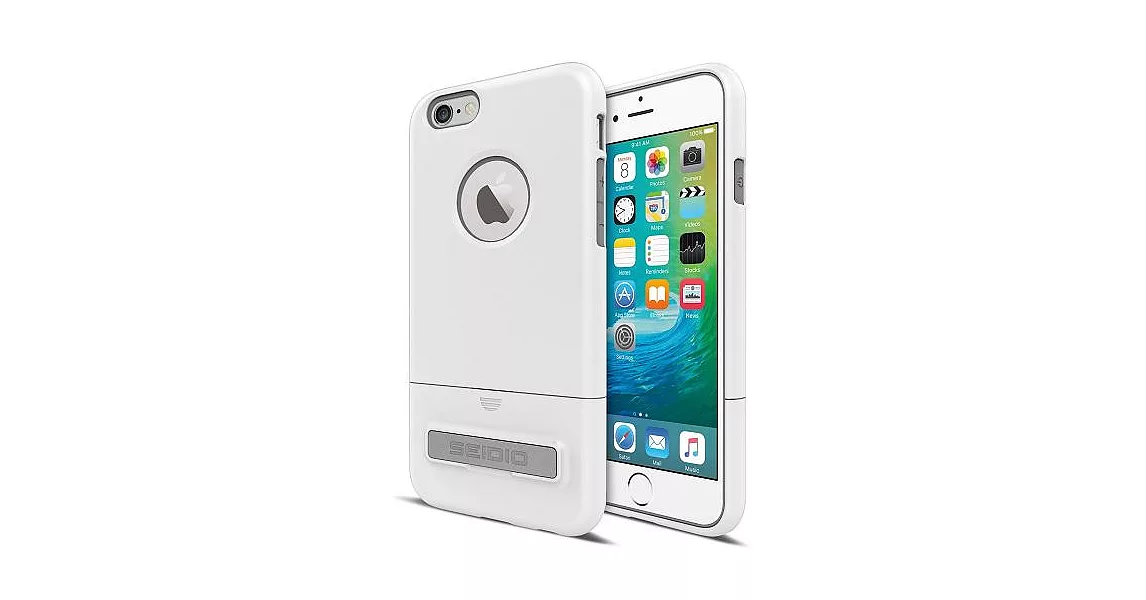 SEIDIO New SURFACE™ 都會時尚雙色保護殼 for Apple iPhone 6 Plus / 6s Plus白灰
