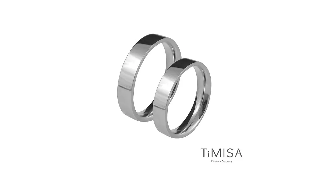 【TiMISA】 簡約時尚-細版(雙色)  純鈦對戒原色+原色