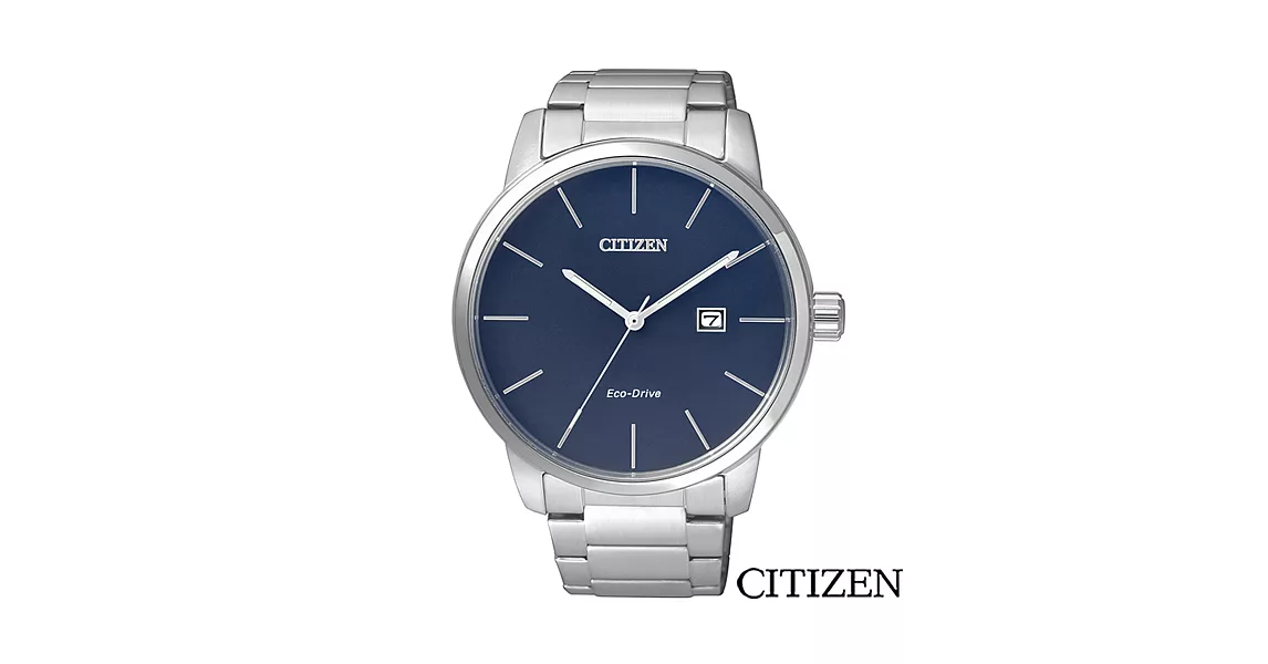 CITIZEN星辰 光動能簡單俐落男仕腕錶 BM6960-56L