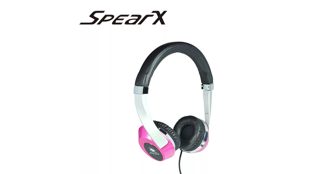 SpearX繽紛時尚輕巧MH-121好聲音x耳罩式耳機(桃紅)